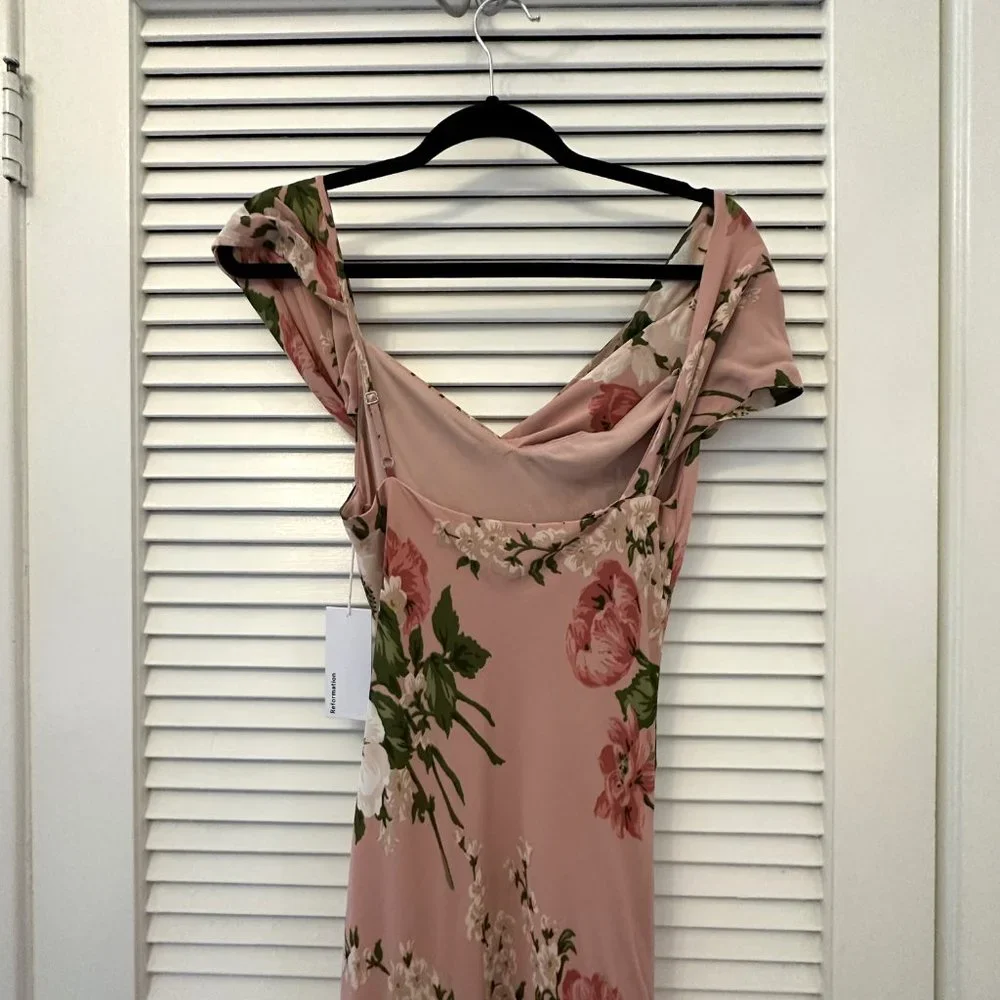 🌹SALE🌹Reformation Reya Dress in Rose Garden - Picture 13 of 16